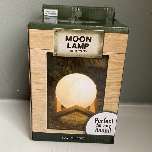 Other - 5/$25  Mini Moon Lamp With Stand BNIB